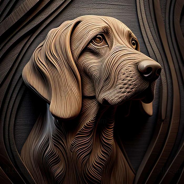 3D model The Finnish Hound dog (STL)